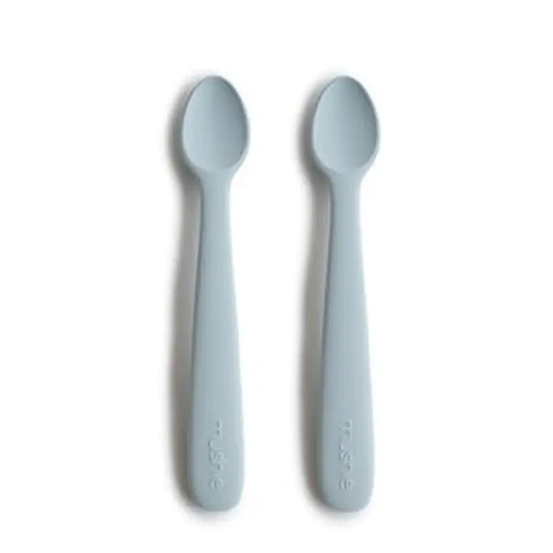 Mushie Silikone Babyskeer   Pak Powder Blue