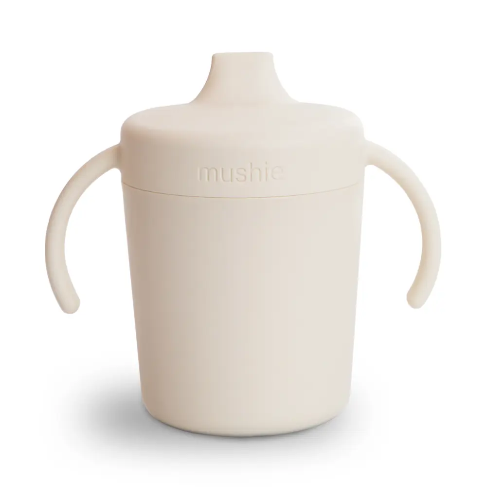 Mushie Sippy-kop Ivory