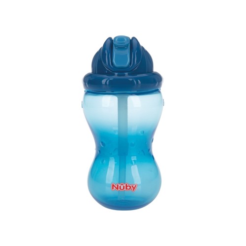Nüby  No-spill Flaske Med Sugerør  12  Mdr  Blue