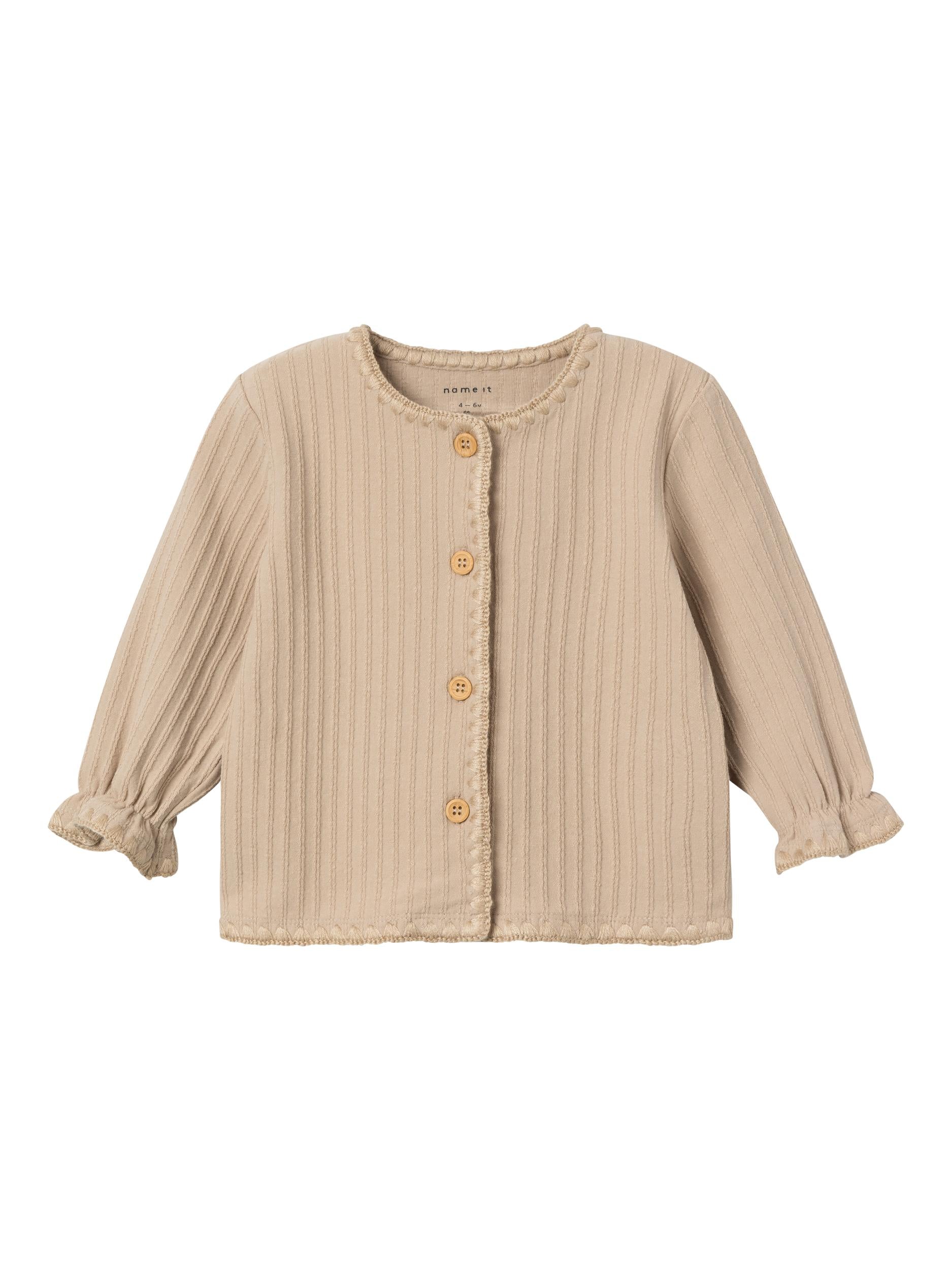 Name It Ofinne Cardigan Oxford Tan 56 Cm