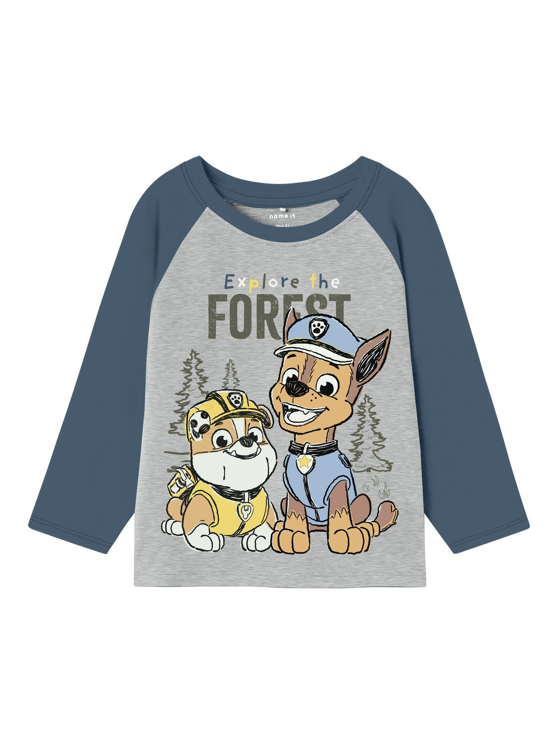Name It Sente Paw Patrol Bluse Grey Melange 86 Cm