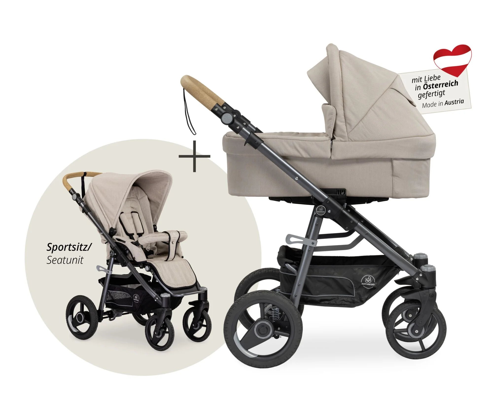 Naturkind Lux Evo Kombivogn Sand
