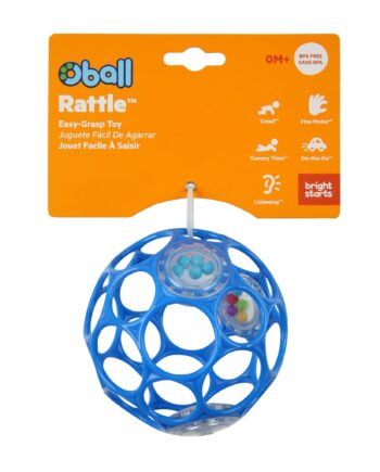 Oball Rattle 10 Cm Bold Brights Starts Blå