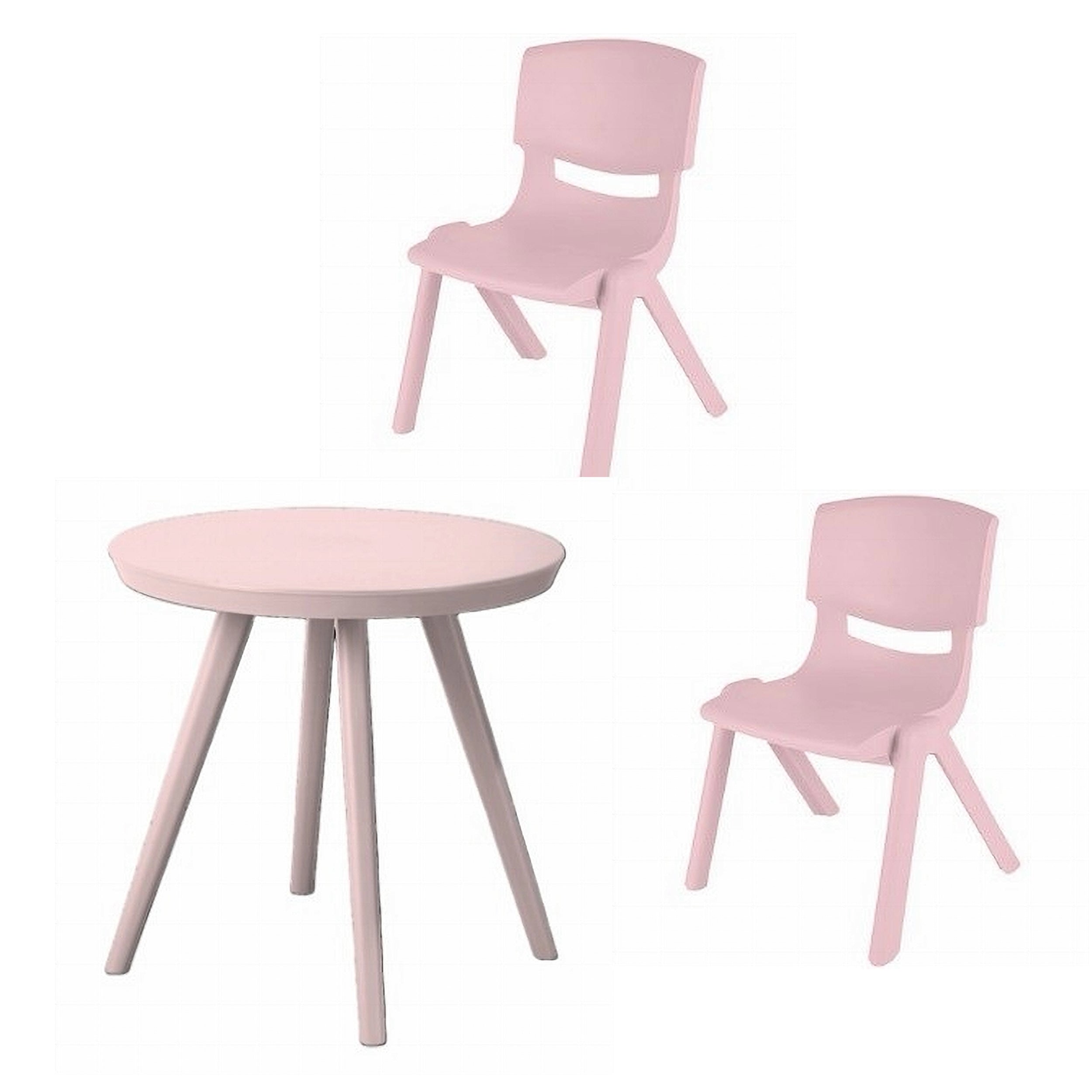 Oscar Møbelsæt  Bord     Stole Pink Eller Blå Pastel Blue   Pastel Blue   Pastel Blue