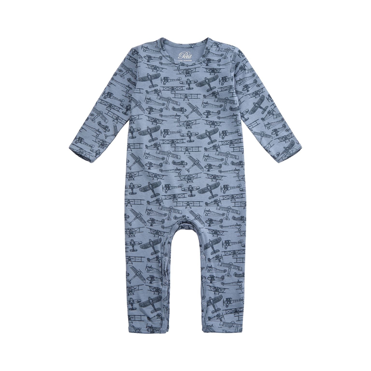 Petit By Sofie Schnoor Heldragt Med Flyvemaskiner Middel Blue 56 Cm