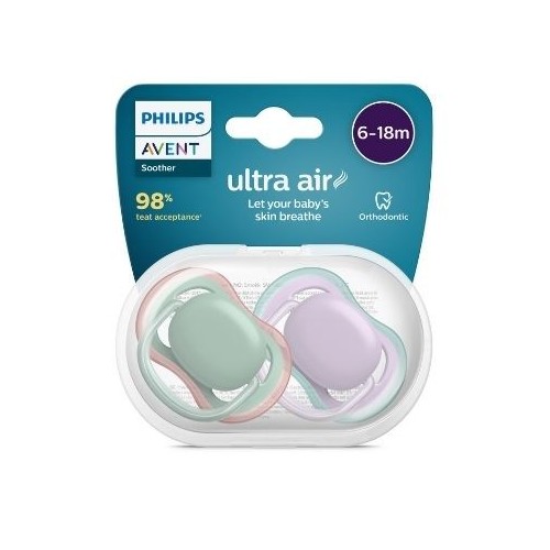 Philips Avent Ultra Air  Str      -18 Mdr  Symmetrisk Silikone