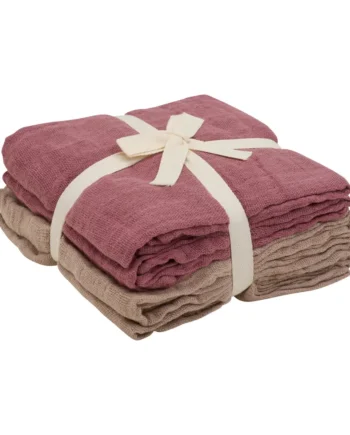Pippi Organic Stofble  -pack Withered Rose 65x65 Cm