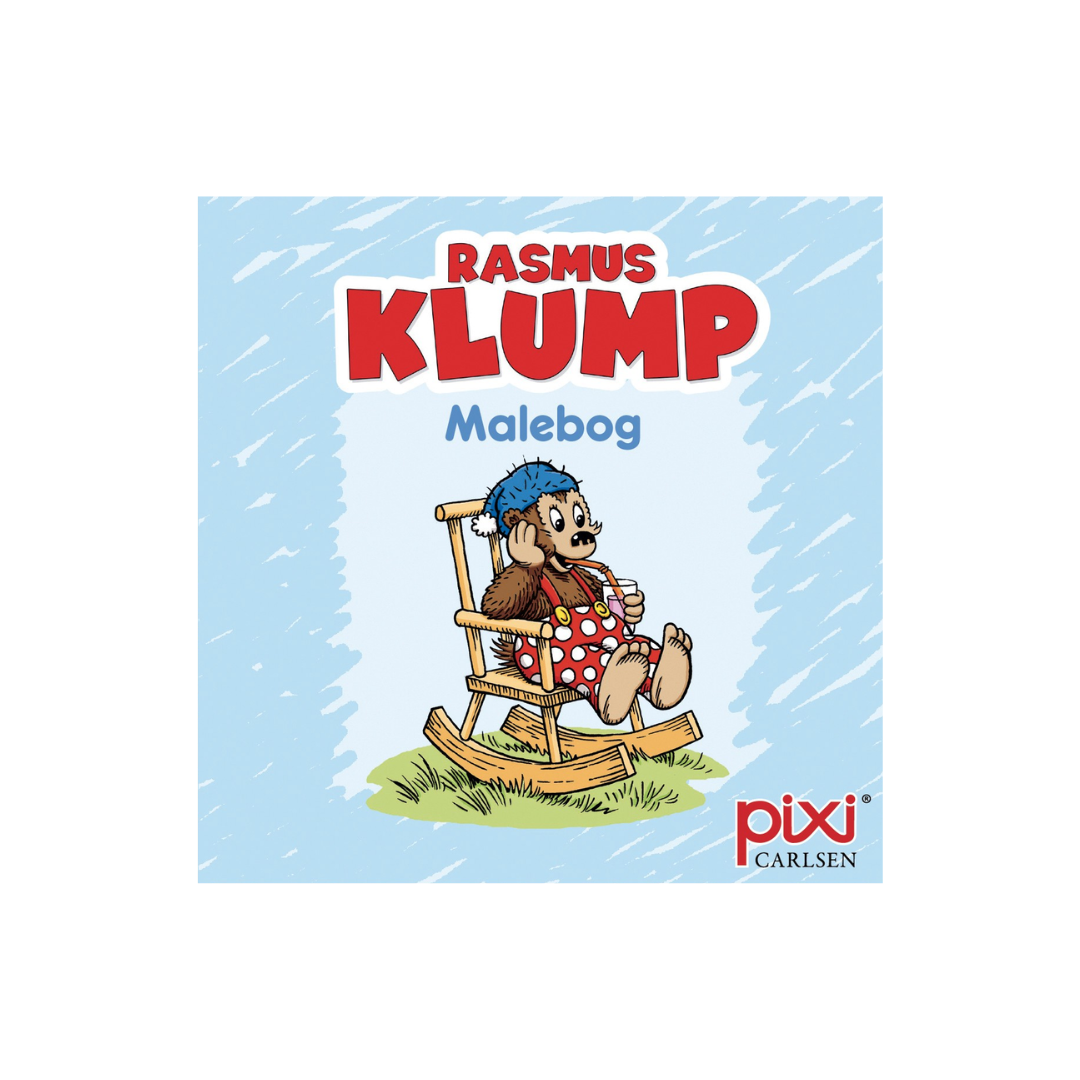 Pixi Bøger Rasmus Klump Krea Blå Malebog