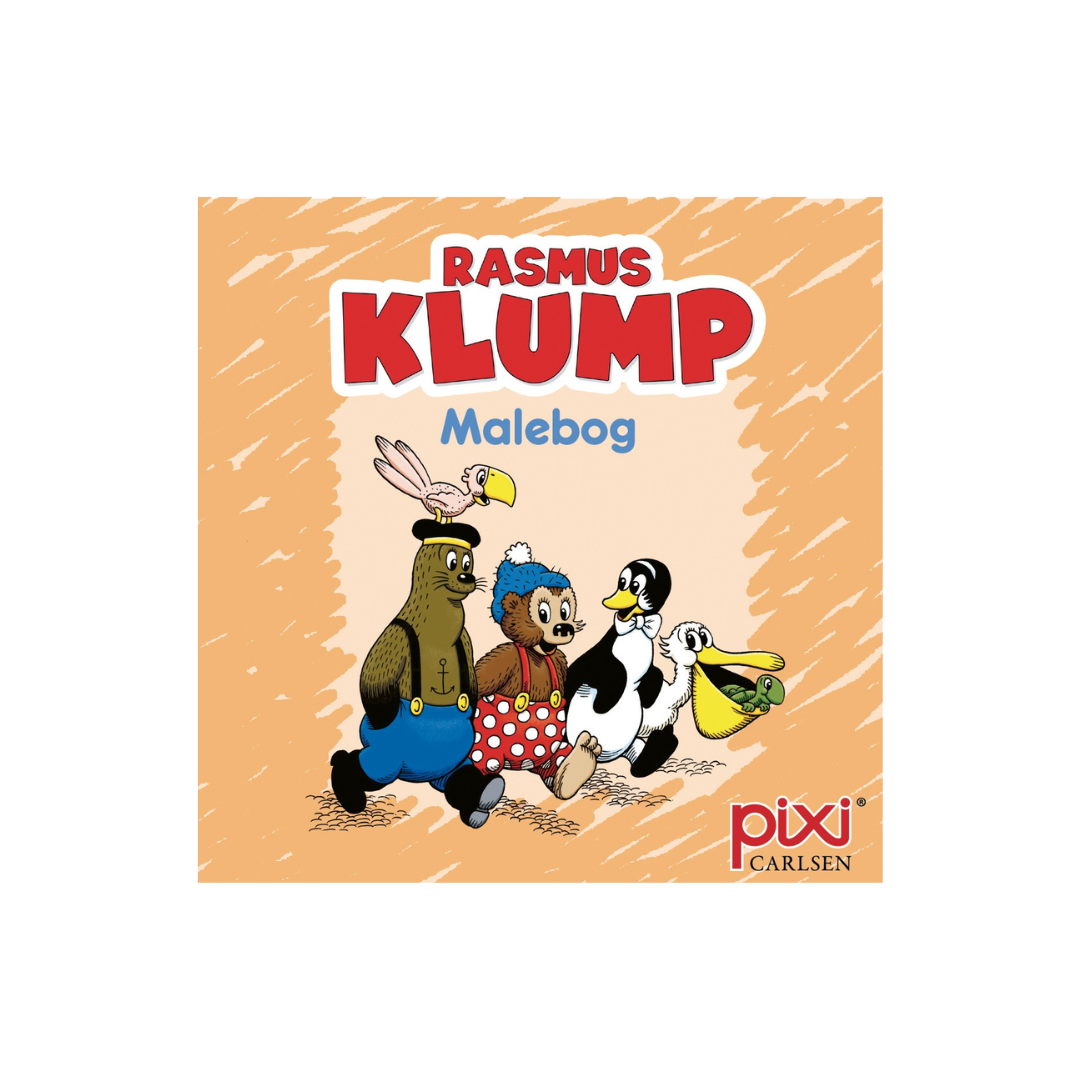 Pixi Bøger Rasmus Klump Krea Orange Malebog