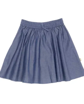 Rundskåret Nederdel Chambray