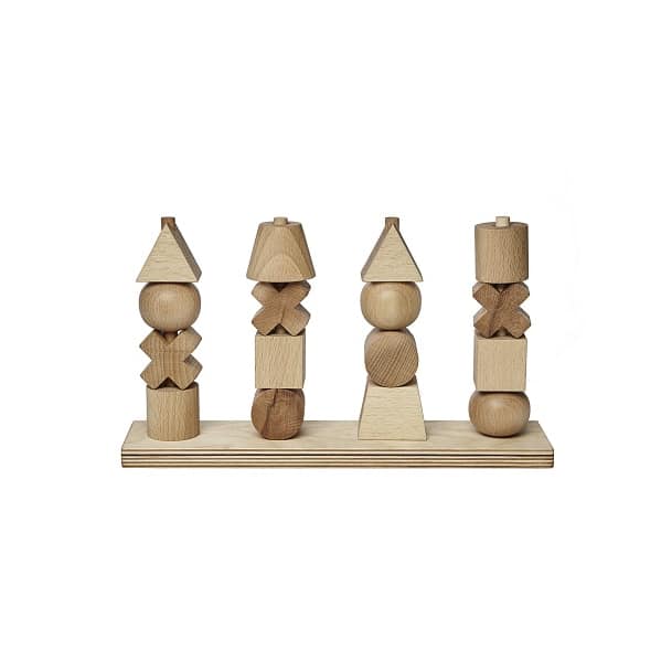 Stableleg Wooden Story Stacking Toy Natural