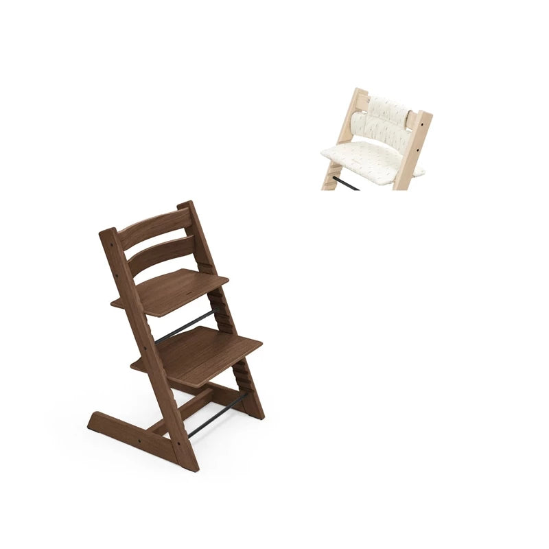 Stokke Tripp Trapp Stol Eg Inkl  Hynde Eg Sort   Nordic Grey