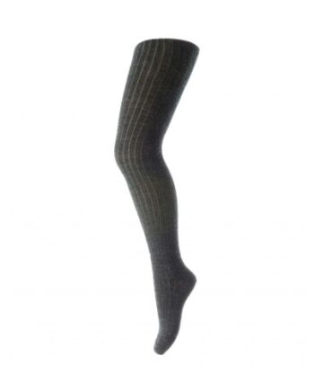 Strømpebukser Til Børn   Merino Uld Dark Grey Melange 70