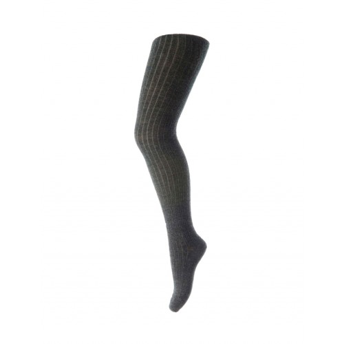 Strømpebukser Til Børn   Merino Uld Dark Grey Melange 70
