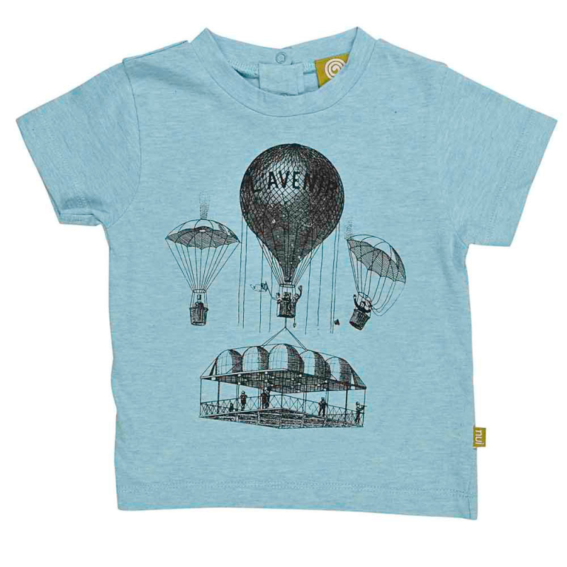 -shirt Med Luftballon Blåmeleret
