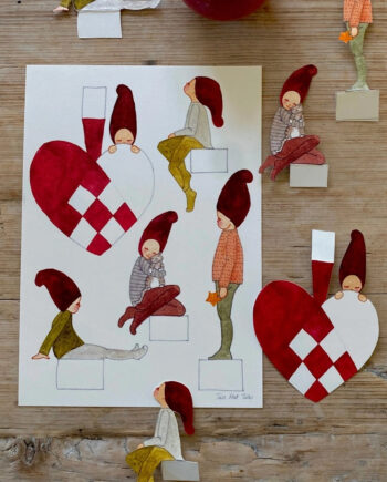 Tall Hat Tales Papirklip Kravlenisser Med Julehjerte