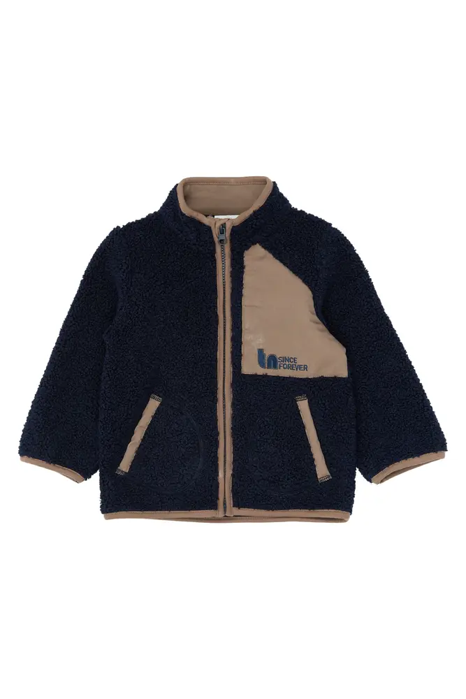The New Siblings Stormy Uni Teddy Jakke Navy Blazer 110