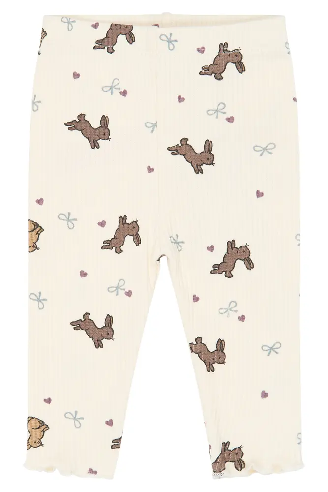 The New Siblings Venna Rib Leggings Gardenia 74