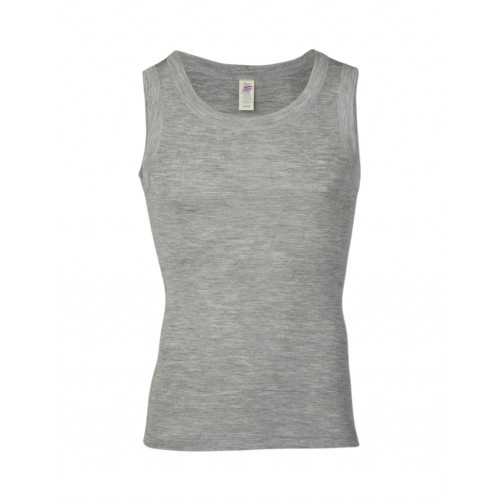 Undertrøje   Uld Og Silke Til Herre 54 56 Light Grey Melange