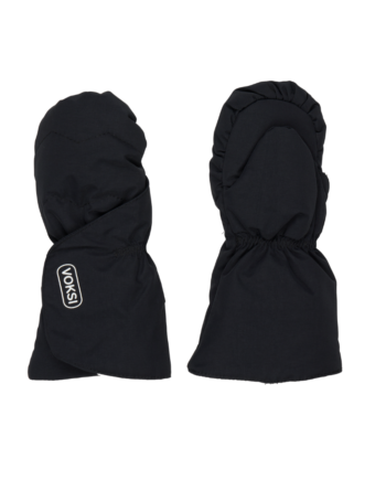 Voksi Baby Mittens Luffer Black Nyhed  -  år  Uden Tommelfinger