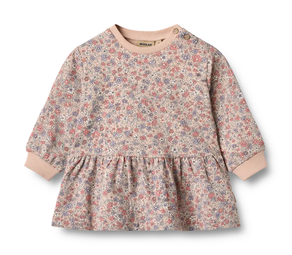 Zenia Sweatkjole Rose Dust Flowers   år