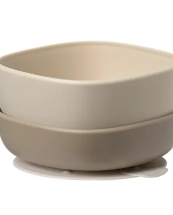Box Skål Med Sugefod   -pak Beige