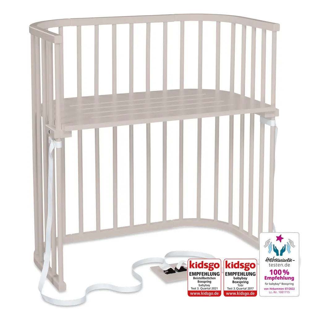 Babybay Boxspring Bedside Crib Beige