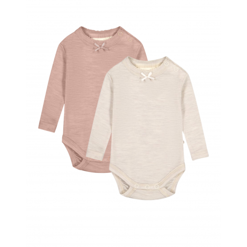 Body Med Knapper   100  Merino Uld  Oeko-texâ   -pak 68 Nature Soft Rose Melange