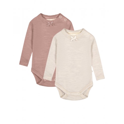 Body Med Knapper   100  Merino Uld  Oeko-texâ   -pak 56 Nature Soft Rose Melange