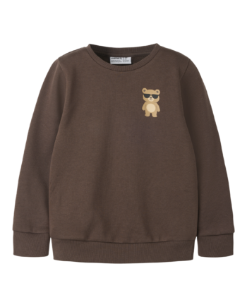 Ensfarvet Sweat Trøje  Str  86-116 104