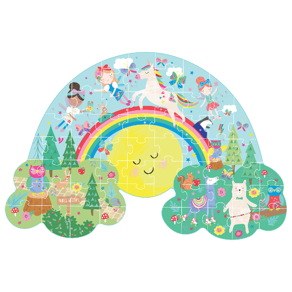 Floss   Rock Puslespil   Facon 60 Stk  Rainbow Fairy