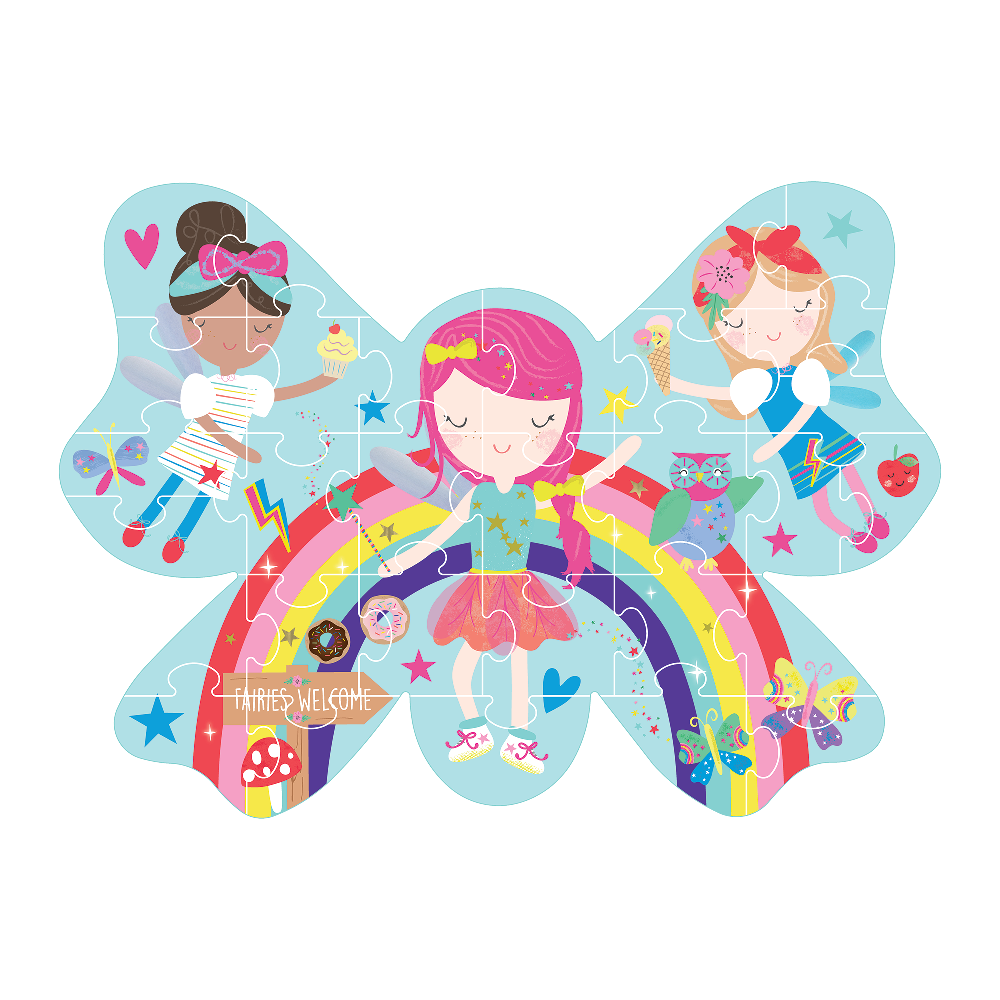 Floss   Rock Puslespil   Facon 30 Stk  Rainbow Fairy