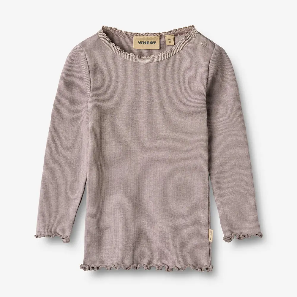 Langærmet  -shirt Rib Lace 9531 18 Mdr
