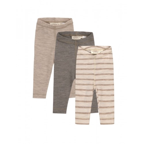 Leggings   100  Merino Uld Til Baby Og Børn   -pak 56 Nature Beige Melange