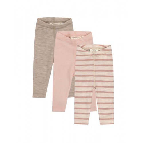 Leggings   100  Merino Uld Til Baby Og Børn   -pak 56 Nature Soft Rose Melange