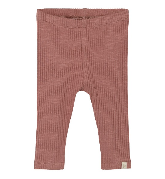Lil Atelier Fraja Rib Slim Leggings Burlwood 56 Cm