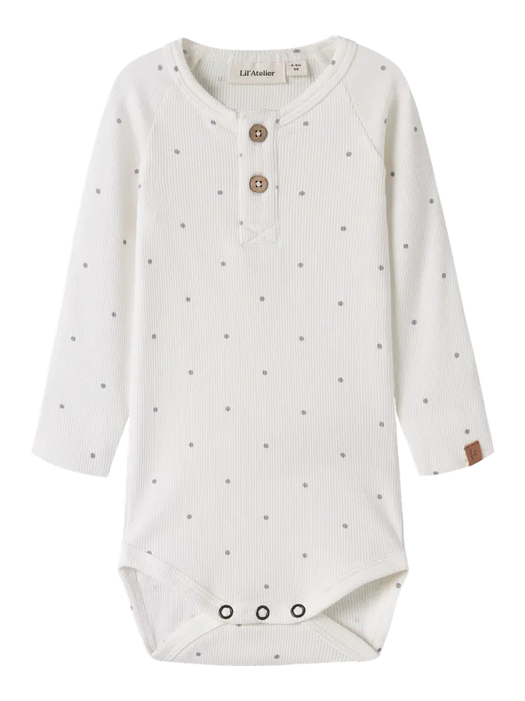 Lil  Atelier Gago Kip Langærmet Slim Body Coconut Milk 56