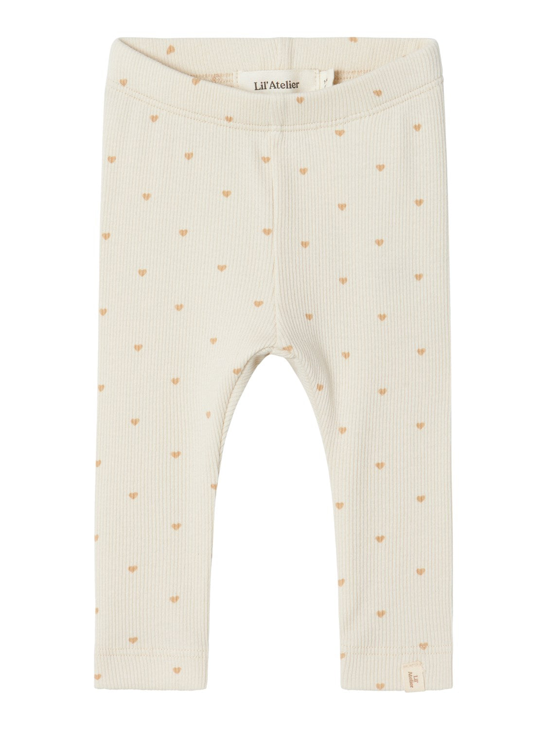 Lil Atelier Gago Leggings Med Hjerter Turtledove 56 Cm