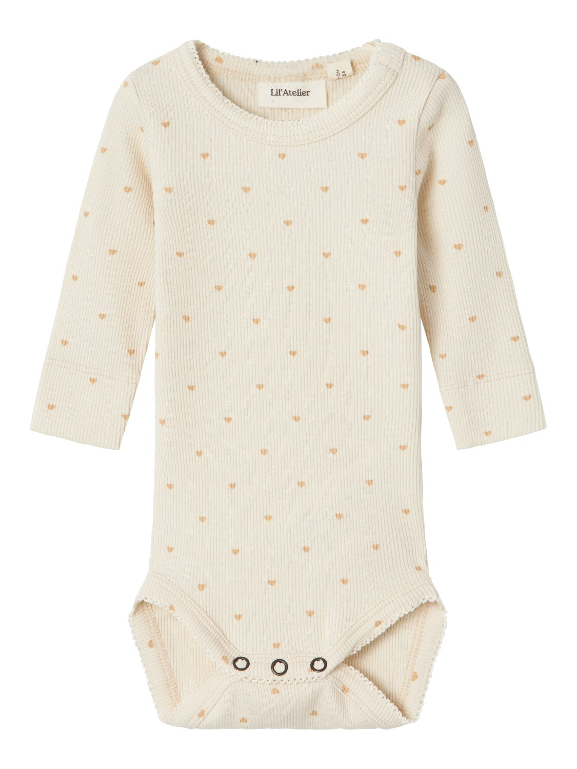 Lil Atelier Gago Slim Body Med Hjerter Turtledove 56 Cm