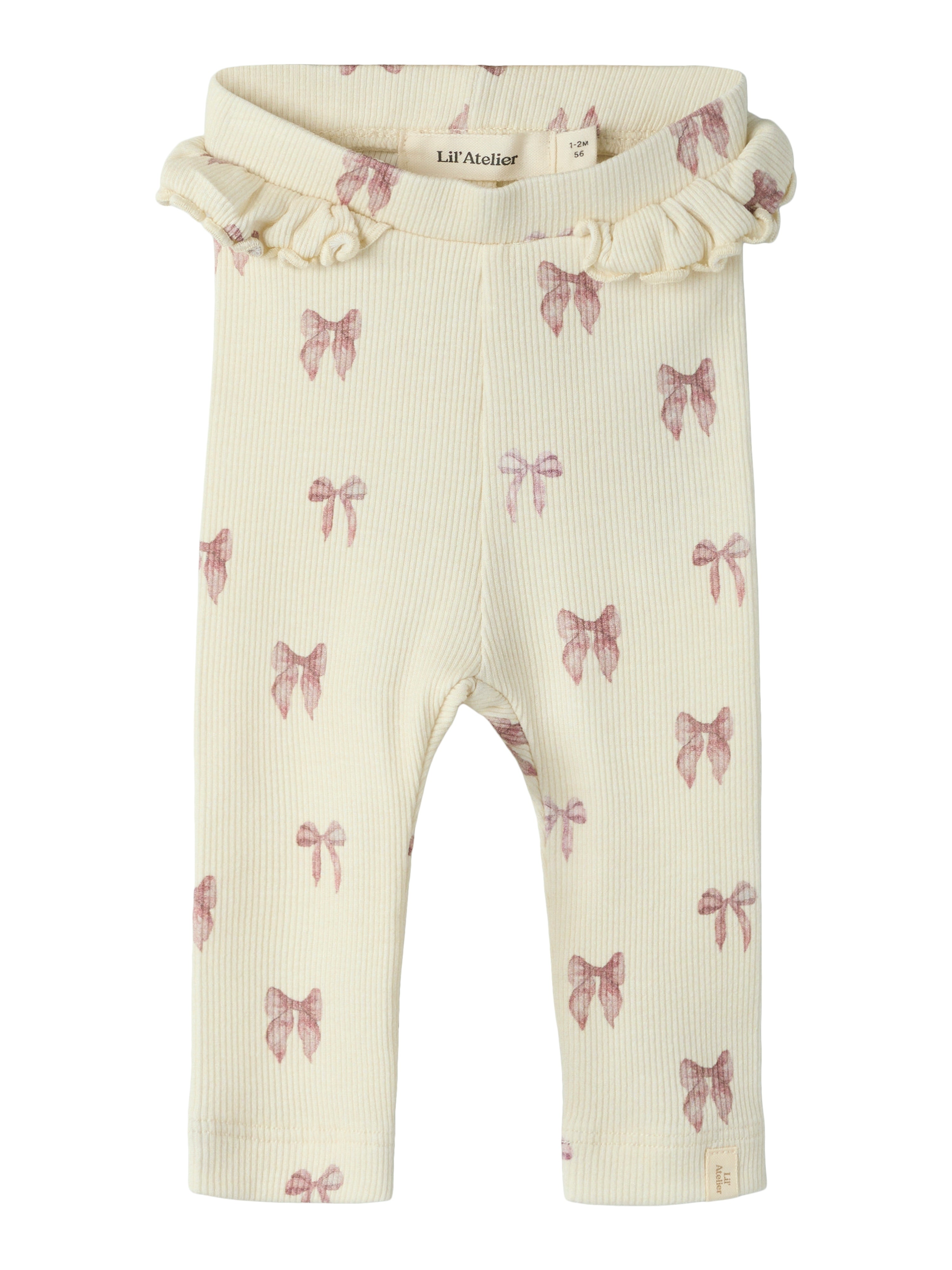 Lil Atelier Gavo Efi Legging Turtledove Bow 56 Cm