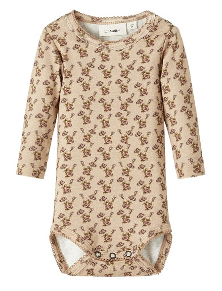 Lil Atelier Gaya Slim Ls Body Warm Sand 56 Cm