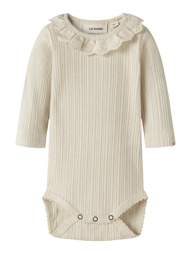 Lil  Atelier Luva Langærmet Slim Body Turtledove 62