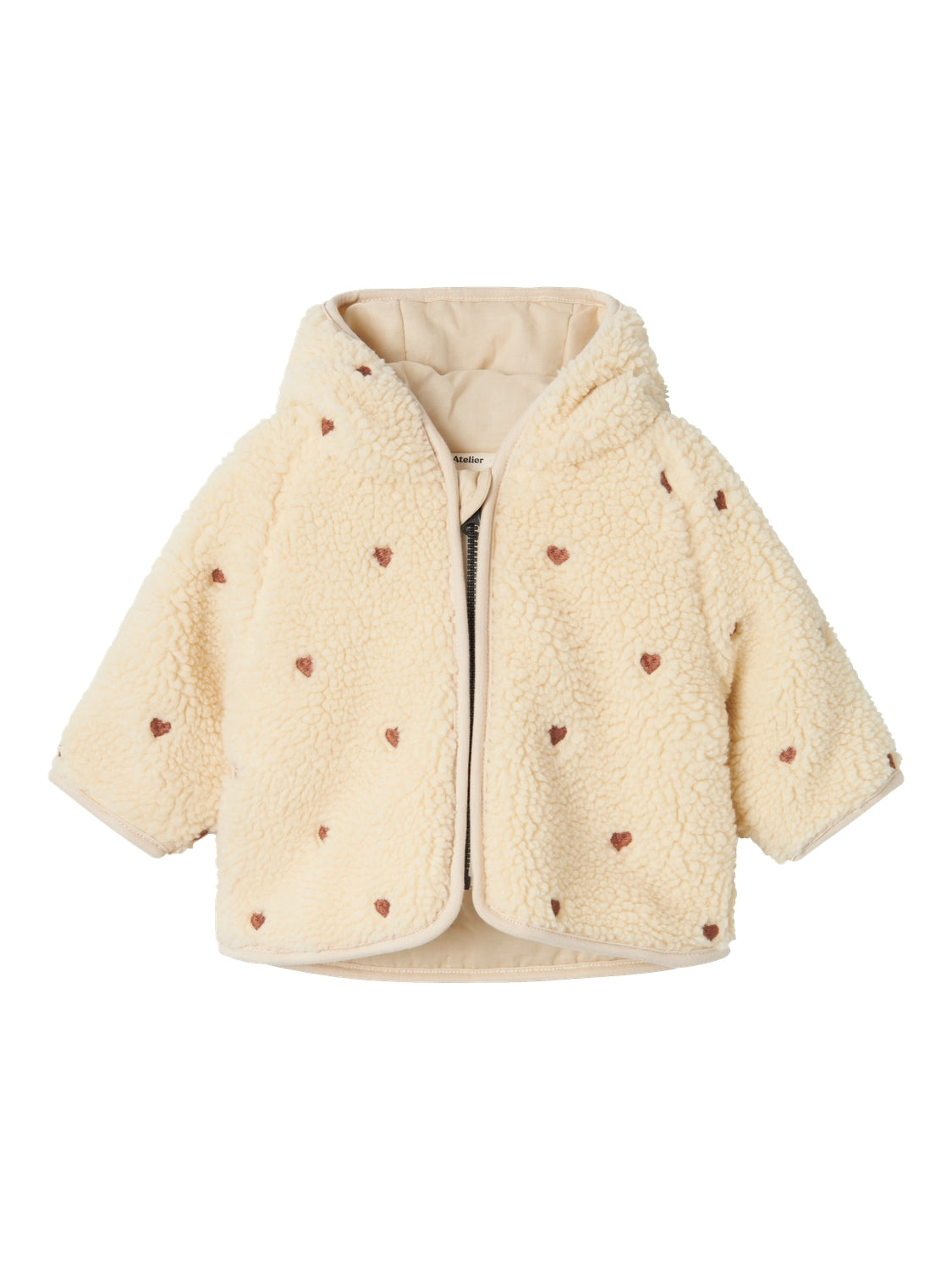 Lil Atelier Nalo Loose Sherpa Jakke Sandshell 56 Cm