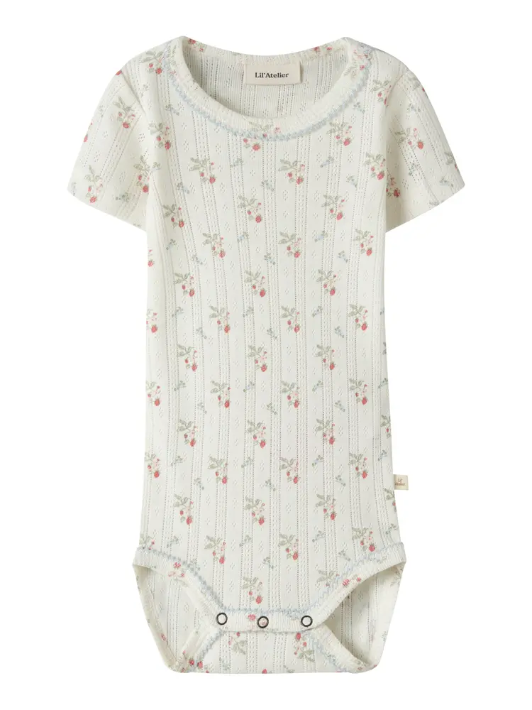 Lil  Atelier Rachello Duna Kortærmet Slim Body Coconut Milk 62