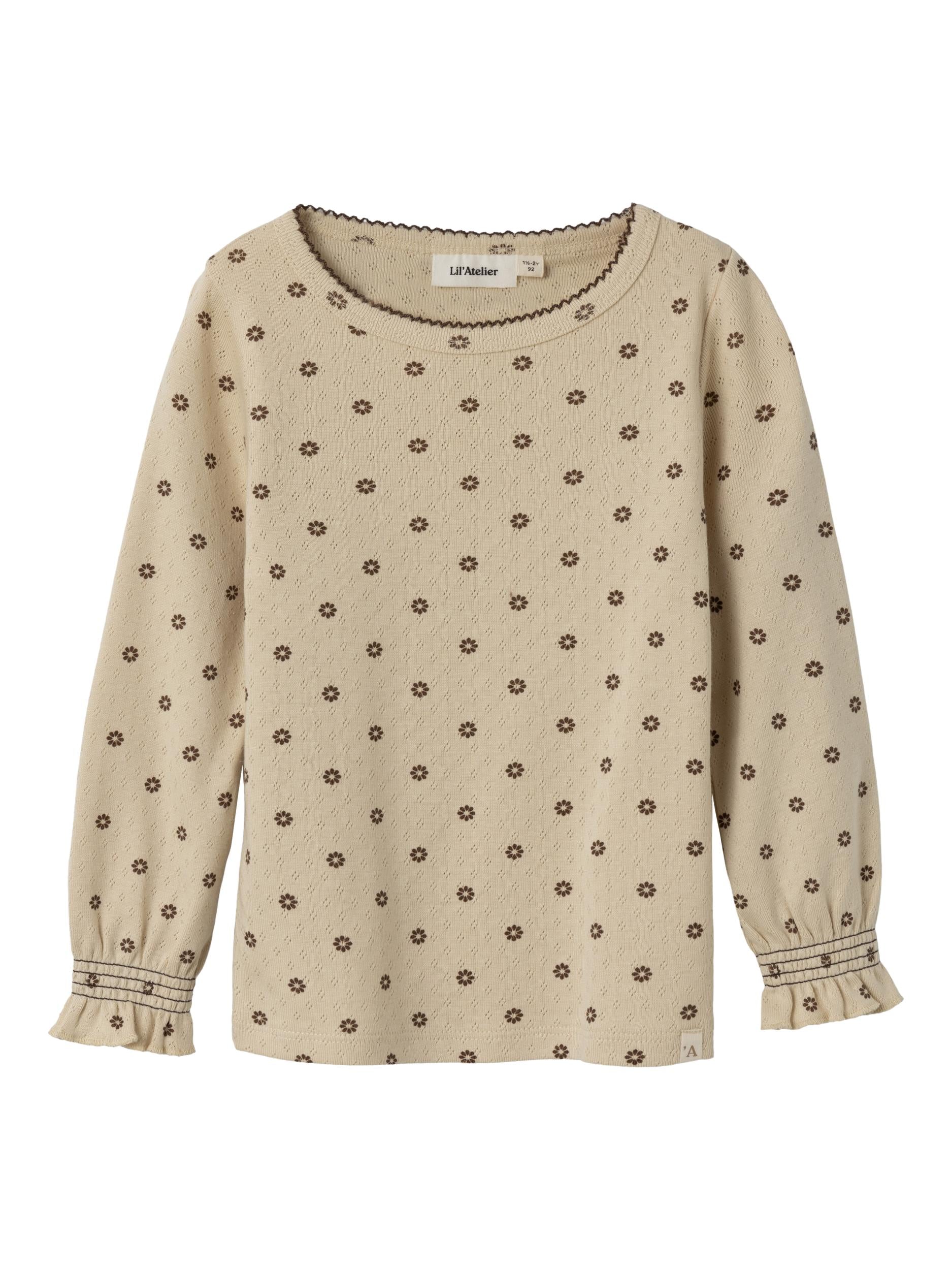 Lil Atelier Rachello Slim Shirt Wood Ash 92 Cm