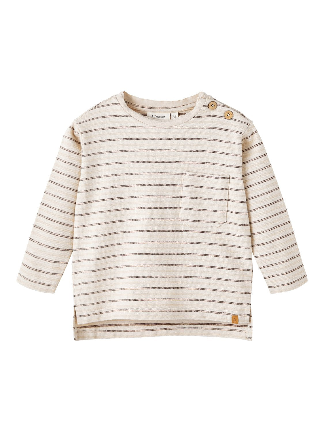 Lil Atelier Riman Ls Loose Top Fog 92 Cm