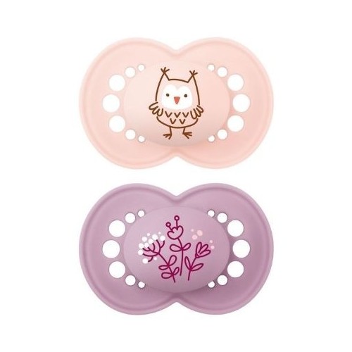 Mam Original  -pack  Str      -16 Mdr  Symmetrisk Silikone  Pink