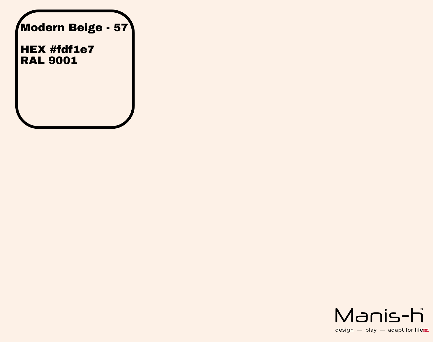 Manis-  Sengehest Classic  Modern Beige   160 Cm