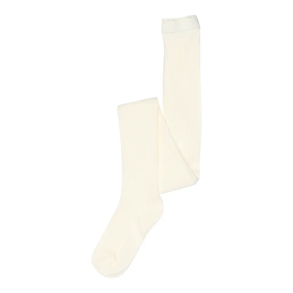 Mp Denmark Basic Rib Strømpebukser Beige 60