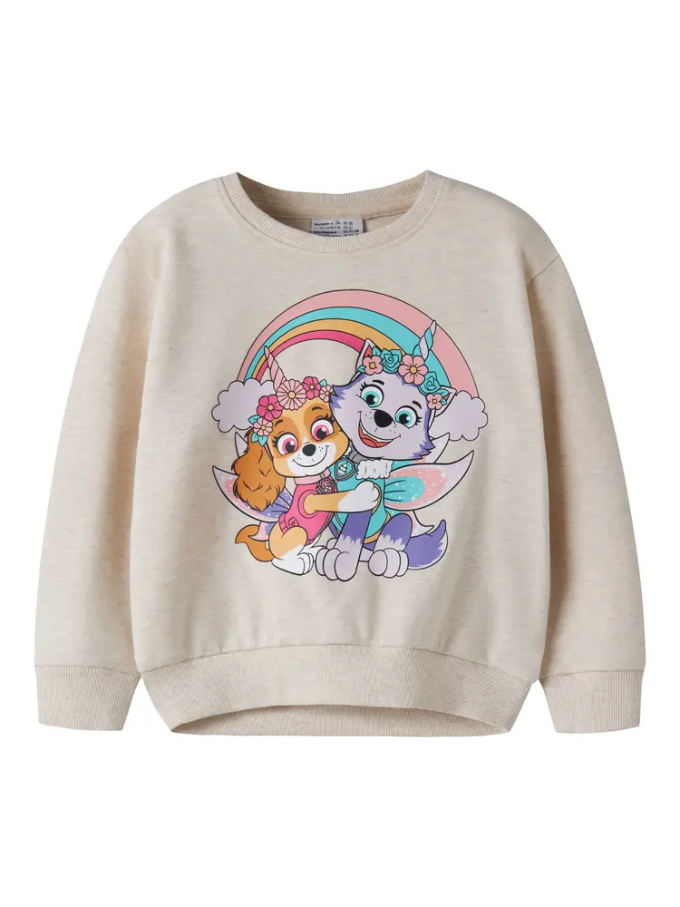 Name It Jemma Paw Sweatshirt Peyote Melange 92